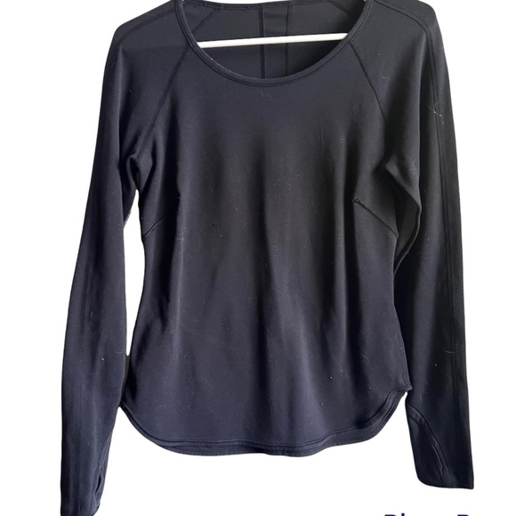 lululemon athletica Tops - Lululemon shirt long sleeve gray black stretch 6  top soft